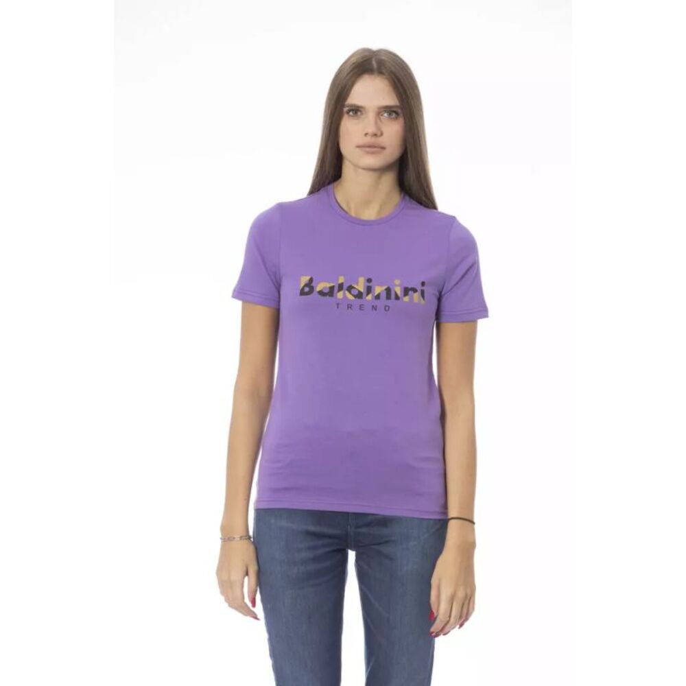 Baldinini Trend Purple Cotton Women Women's T-Shirt